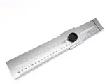 BAUHELD Anschlagwinkel Streichma&szlig; Metall, (Anrei&szlig;winkel aus verchromtem Stahl,