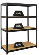 PROREGAL&reg; Schwerlastregal Stabiles Lastenregal Kellerregal ELEPHANT mit 5 Fachb&ouml;den