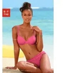 Buffalo B&uuml;gel-Bikini-Top Happy, seitlich zu raffen rosa 42