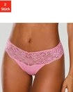 Nuance String (Packung, 2 St&uuml;ck) Dessous mit breitem Spitzenband