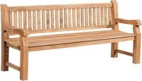 CLP Gartenbank Teakbank Jackson V2 (1er), aus wetterfestem Teakholz, mit...