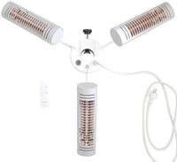 Vasner Heizstrahler Sonnenschirm, silber, Umbrella X30, 3000 W, mit Fernbedienung,