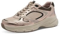 Tamaris Plateausneaker, Freizeitschuh, Halbschuh, Schn&uuml;rer, Details in Metallicoptik