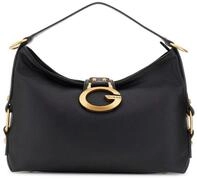 GUESS JEANS Umh&auml;ngetasche, Stylische schwarze Camden Damenhandtasche mit