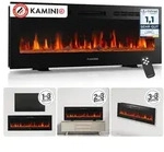 KAMINIO Elektrokamin MARLON, 3in1 Kamin: Elektrischer Stand-, Wand- und...
