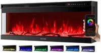 echos Elektrokamin WiFi Eco-3510, 13 realistische Flammeneffekte, Smart Life APP,