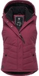 Ragwear Steppweste Hesty Wasserdichte Outdoor-Weste mit abnehmbarer Kapuze