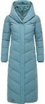 Ragwear Steppmantel Natalka Extralong Gesteppter Damen Mantel mit Kapuze