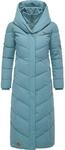 Steppmantel RAGWEAR "Steppmantel Natalka Extralong", Damen, Gr. XS, grau (stone