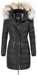 Navahoo Steppmantel Paula stylischer Winter Parka m. edlem Fellimitat