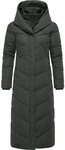 Ragwear Steppmantel Natalka Extralong Gesteppter Damen Mantel mit Kapuze