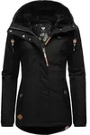 Ragwear Winterjacke Monade Damen Winterparka mit Kapuze und m. Fleece gef&uuml;ttert
