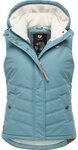 Ragwear Steppweste Hesty Wasserdichte Outdoor-Weste mit abnehmbarer Kapuze