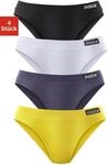 Jazz-Pants Slips, Damen, Gr. 32, bunt (gelb, blau, wei&szlig;, schwarz), Single Jersey,