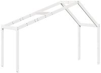 vidaXL Bett Dach f&uuml;r Kinderbett Wei&szlig; 203x95,5x142 cm Massivholz Kiefer