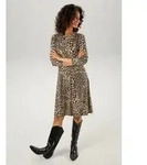 Aniston CASUAL Jerseykleid mit Animal-Print beige|bunt|schwarz 42 EU
