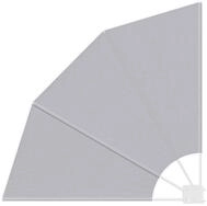 vidaXL Balkonsichtschutz Balkon Sichtschutz 115 x 115 cm Polyester Grau (1-St)