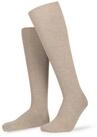 Hudson Kniestr&uuml;mpfe RELAX COTTON druckfreier Relax-Komfortbund beige 45-46