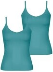 sloggi Spaghettitop ZERO Feel 2.0 Spaghetti Top (2-tlg) Frauen &Auml;rmelloses Shirt
