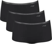 sloggi Panty GO Crush (3er Pack) mit Spitzendetails, Cotton-Mix
