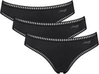 sloggi Minislip GO Crush (3er Pack) dehnbare Spitzendetails, Cotton-Mix