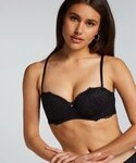 Hunkem&ouml;ller Gemoldeter BH Vorgeformter Strapless B&uuml;gel-BH Marine