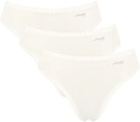 sloggi Slip GO Crush (3er Pack) mit Spitzendetails, Multipack, hoher Beinausschnitt