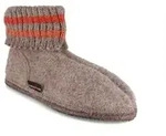 Haflinger H&uuml;ttenschuhe Paul Hausschuh mit Feinstrickkragen beige 43 EU