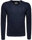 Gant Strickpullover Extrafine Lambswool V-Neck Herren Strickpulli, Wollpullover,