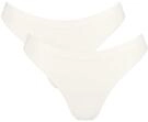 Tanga SLOGGI "GO Sense", Damen, Gr. XS, wei&szlig; (silk wei&szlig;), Single Jersey,