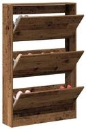 vidaXL Schuhschrank 80 x 21 x 125,5 cm Schuhschrank Alte Holz 80x21x125,5 cm