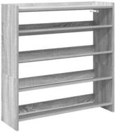vidaXL Schuhregal Schuhregal Grau Sonoma 80x25x81 cm Holzwerkstoff, 1-tlg.
