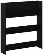 vidaXL Schuhschrank Schuhschrank Schwarz Eichen-Optik 80 x 18 x 90 cm...