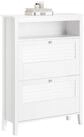 SoBuy Schuhschrank FSR152, Schuhkipper Schuhablage Schuhregal Schuhkommode mit 2