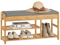 SoBuy Sitzbank FSR47, Schuhbank mit Sitzfl&auml;che Garderobenbank Schuhregal...