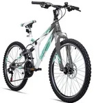 bergsteiger Mountainbike Montreal 20, 24 Zoll Kinderfahrrad, 6 - 13 Jahre, M&auml;dchen,