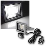 ChiliTec LED Flutlichtstrahler LED-Fluter SlimLine"CTF-SLT10 PIR" 10W 923lm IP44,