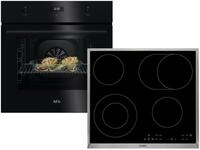 AEG Backofen-Set, mit kein Auszug vorhanden, Reinigung mit Wasser / Dampf, Timer