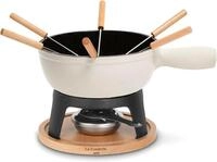 H.Koenig Fondue Mont Blanc La Fonderie 1890 Fondue Set in Holz-Optik