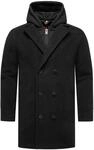 Wintermantel STONE HARBOUR "Trenchcoat Darioon XX", Herren, Gr. S, schwarz,