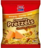 XOX Knabberei, XOX Crunchy Pretzels Cheddar Cheese Brezelst&uuml;cke mit Cheddar K&auml;se