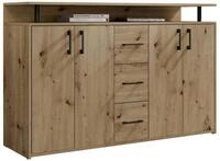 Bega Consult Anrichte 4 T&uuml;ren, 4 Sch&uuml;be, Artisan Eiche Dekor - 139x90x34cm...