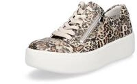 Waldl&auml;ufer Waldl&auml;ufer Damen Plateau Sneaker Nicky taupe Leo Sneaker