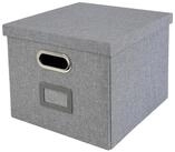 HMF Aufbewahrungsbox Aufbewahrungsbox mit Deckel f&uuml;r DIN A4 H&auml;ngeregister,...