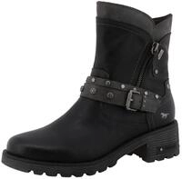 Mustang Shoes Haukea Winterboots Biker Boots mit Blockabsatz und TEX-Membrane