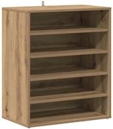 vidaXL Schuhregal Schuhregal Artisan-Eiche 60x35x70 cm Holzwerkstoff, 1-tlg.
