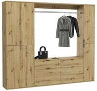 xonox.home Garderoben-Set Garderoben Set Projekt X 1, Artisan Eiche, 3-teilig,