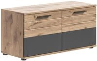 xonox.home Sitzbank Garderobenbank MASON, Braun, Grau, B 90cm, T 37cm, mit 2...