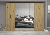 xonox.home Kleiderschrank Garderobenschrank Projekt X Artisan Eiche /...