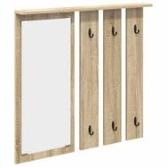 vidaXL Regal Wandmontierter Kleiderst&auml;nder Sonoma-Eiche 84 x 10 x 80 cm, 1-tlg.